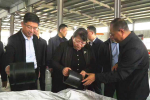 汤阴县委书记路录平到华北工业塑料公司调研指导工作